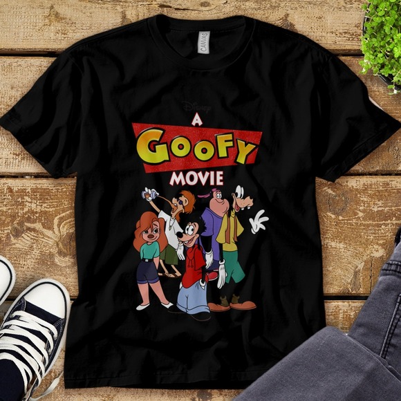 Disney A Goofy Movie Group Shot Logo Unisex Tee Adult T-shirt Kid Shirt - Picture 1 of 2